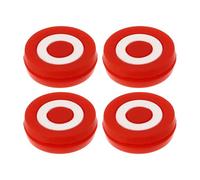 TOKIDNY Smorzatori per Racchette da Tennis in Silicone Rosso 4 Pezzi Assorbitori di Vibrazioni per Tennis per Prevenzione Gomito del Tennista e Personalizzazione Racchetta