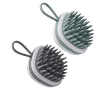 TOKIDNY Spazzola Massaggiante per Capelluto per Shampoo 2 in Silicone Setole Morbide e Pulizia Profonda e Quotidiano