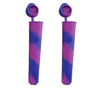 TOKIDNY Stampi Facili da Usare 2 Riutilizzabili in Silicone per Ghiaccioli con Coperchio Gelati in Casa