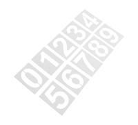 TOKIDNY Stencil Numeri Grandi Riutilizzabili da 10 Pezzi Modello Numeri Civici in Plastica da 5 Pollici per Cassette Postali Recinzioni e Segnaletica Esterna Stencil Indirizzo Stradale