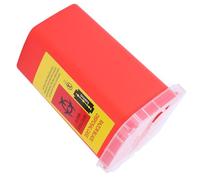 TOKIDNY Storage Container For Lamette Usate, Portable Abs Plastic Box Rosso, Suitable For Barbershop And Salon Use, Compact Size