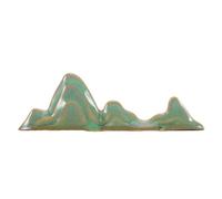 TOKIDNY Supporto per pennelli - Supporto in ceramica a forma di montagna per bacchette da pittura cinese, pennelli per calligrafia e Sumi - Fermacarte per arte orientale per decorazioni da scrivania