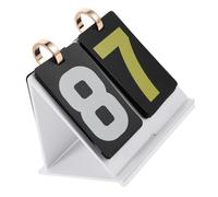 TOKIDNY Tabellone Segnapunti Portatile in Acrilico Bianco Mini Segnapunti Tascabile per Calcio Basket e Tennis da Tavolo Display Numerico Chiaro per Giochi da Tavolo e Competizioni