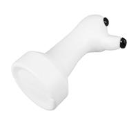 TOKIDNY Testa di Cane Manichino Semplice ed Elegante in Plastica Bianca per Toelettatura e Pratica, Testa da Pettinare e Trucco per Uso DIY