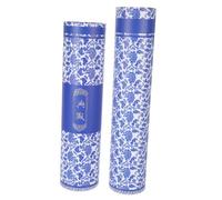 TOKIDNY Tubo Porta Pergamena e Dimensioni Multiple Decorativo in Carta Blu Protezione per Conservare Disegni e Calligrafie per Collezioni Preziose
