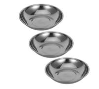 TOKIDNY Vassoio per Bilancia da Cucina Digitale in Acciaio Inox 25 CM Set da 3 Pezzi Ciotola per Pesare Alimenti Insalate e Dolci Adatto per Bilance Elettroniche e da Forno Uso