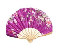 TOKIDNY Ventaglio Giapponese di bambù Pieghevole Stampa Floreale, Decorazione Casa e Accessorio Fotografico, Artigianato Manuale in Stile Tradizionale per Danza e Uso Decorativo