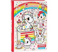 Tokidoki. Agenda compatibile con Diario scuola Unicorno 2025-2026 datato rosso F.to standard 18x13cm + omaggio penna multicolore e portachiave con paillettes