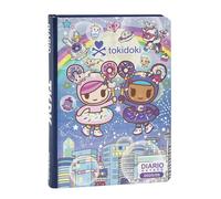 TOKIDOKI - Diario Scuola 2025-2026, Agenda Giornaliera 12 Mesi per Bambine e Ragazze, con Copertina Imbottita e 352 Pagine Colorate, Ideale per Scuola Elementare e Media, 13x17,8 cm, Blu