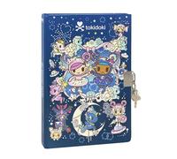 TOKIDOKI - Diario Segreto, Diario con Lucchetto per Bambine e Ragazze, con Copertina Imbottita e Stickers Colorati, Ideale per Scrivere Pensieri, 14x21 cm, Viola