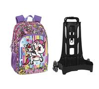 Tokidoki, Scuola Elementare Organizzato Con Staccabile New Zaino Trolley Unisex Bambini E Ragazzi, Multicolore, Taglia unica