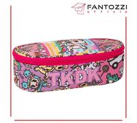 TOKIDOKI UNICORNO ASTUCCIO OVALE ORGANIZZATO - PORTAPENNE PER SCUOLA