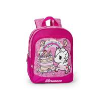 TOKIDOKI - Zainetto Bambina Ufficiale Tokidoki, Ideale per Asilo e Tempo Libero, con Spallacci Imbottiti, Retro e Fondo Termoformati, con Pratiche Chiusure a Zip, 22 x 30H x 10 cm, Rosa