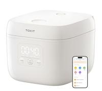 TOKIT Cuociriso Piccolo 1,6 L, CuocirisoElettrico MI HOME | CuocirisoRiso Portatile 1-3 Persone 9 Funzioni e Timer 24 h, Interno in Ceramica Antiaderente per Uso Domestico