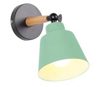TOKIUS Applique da parete Interno Vintage Lampada da parete Moderno Applique Industrial E27 Lampadari e Plafoniere Cucina regolabile 180 gradi 60W (Verde, Senza interruttore -1 pezzo)