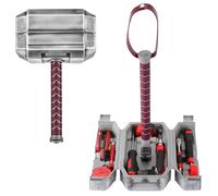 TOKKOT Thor Hammer - Set di attrezzi per riparazioni quotidiane, per la casa, per fai da te e lavorazione del legno, regalo per uomini, decorazione di Halloween