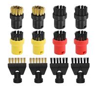 TOKSEO 12 pezzi pulitore a vapore accessori per Kärcher SC1 SC2 SC3 SC4 SC5, ricambio per pulitore a vapore, spazzola rotonda, spazzola piatta, pulizia efficiente