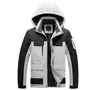 TOKYMOON Giacca Montagna Uomo Giacca Trekking Donna Parka Giacca Softshell Mantieni Caldo Giacche Sportive Traspirante Giacca da Sci Impermeabile Antivento Cappotto Invernale (L, Avorio)