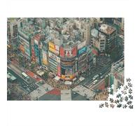 Tokyo Cityscape Jigsaw Puzzle Impossible 1000Pcs Decorazione Per La Casa. Giochi Rilassamento E Intelligence Per Adulti E Bambini Da 12 Anni 70x50cm/1000pcs