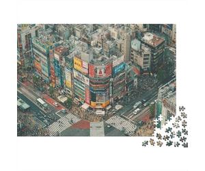 Tokyo Cityscape Jigsaw Puzzle Impossible 1000Pcs Decorazione Per La Casa. Giochi Rilassamento E Intelligence Per Adulti E Bambini Da 12 Anni 70x50cm/1000pcs