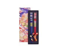 Tokyo Design Studio Chopstick, set 2 coppie di bacchette con supporto, washi bow Chopstick, set 2 coppie di bacchette con supporto, washi bow