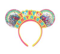 Tokyo Disney Resort Mickey Minnie Glitter Orecchie Cerchietto Arcobaleno Conf...