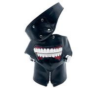 Tokyo Ghoul Mask Kaneki Ken Mask Monster Maschera integrale 3D in pelle PU maschera con cerniera regolabile con toppa staccabile per gli occhi per Halloween Fancy Dress Party Mask Puntelli