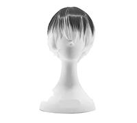 Tokyo Ghoul Re Kaneki Ken Sasaki Haise Cosplay Wigs Short Black White Mix Heat Resistant Synthetic Hair Wig + Wig Cap