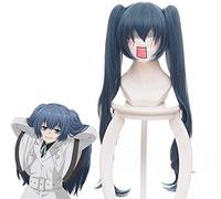 Tokyo Ghoul: Re Yonebayashi Saiko Parrucca Cosplay Parrucca da festa in costume giapponese Anime Clip a due artigli Coda di cavallo Parrucca riccia lunga 75 cm blu
