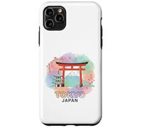 Tokyo Giappone acquerello giapponese souvenir di viaggio Custodia per iPhone 11 Pro Max