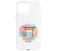 Tokyo Giappone acquerello giapponese souvenir di viaggio Custodia per iPhone 15