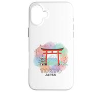 Tokyo Giappone acquerello giapponese souvenir di viaggio Custodia per iPhone 16 Plus
