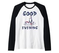 Tokyo Giappone Cibo Artigianale Cena Sashimi Treat Creative Retro Maglia con Maniche Raglan