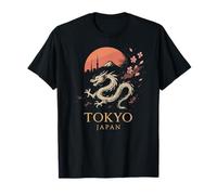 Tokyo Giappone Drago Fuji Cherry Blossom Maglietta