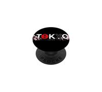 TOKYO GIAPPONE ORIZZONTALE SAKURA CILIEGIO FIORE ROSSO SOLE PopSockets PopGrip Adesivo