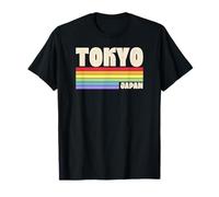 Tokyo Giappone Rainbow Gay Pride Merch Retro Anni '70 Anni '80 Queer Maglietta