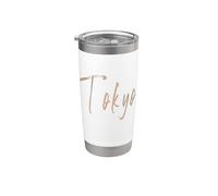 Tokyo Giappone Vintage design elegante Bicchiere termico in acciaio inox doppia parete