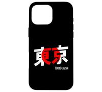 Tokyo Japan City Kanji Word Bandiera giapponese Custodia per iPhone 16 Pro Max