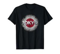 Tokyo Japan Flag Grunge Art - Distressed Japanese Rising Sun Maglietta