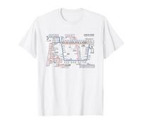 Tokyo Japan Train Line Railway - Souvenir Mappa del percorso Maglietta