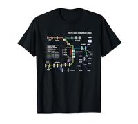 Tokyo Japan Train Suburban Line Railway - Souvenir Mappa del percorso Maglietta