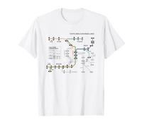 Tokyo Japan Train Suburban Line Railway - Souvenir Mappa del percorso Maglietta