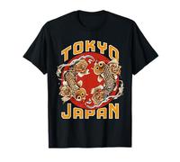 Tokyo Koi Fish Japan Tee- Maglietta Giapponese con Simbolo Fortunato Maglietta