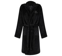 Tokyo Laundry Accappatoio Anders in pile con cappuccio da bambino, Nero , 7-8 Anni