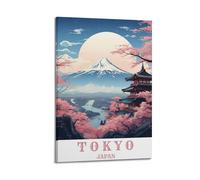 Tokyo - Poster artistico da parete con stampa artistica da parete in Giappone, stile vintage, decorazione per la casa, 60 x 90 cm