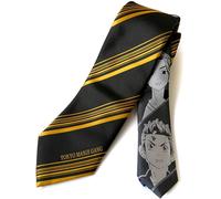 Tokyo Revengers Manji Kai Cravatta Cravatta Neck Nero Giallo Bandai...