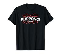 Tokyo Roppongi Giapponese Kanji Roppongi Giappone Souvenir Maglietta