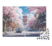 Tokyo Sakura Puzzle Impossible 1000 Pezzi Giappone Decorazione Per La Casa. Rilassamento E Intelligence Per Adulti E Bambini Da 12 Anni 1000pcs (75x50cm)