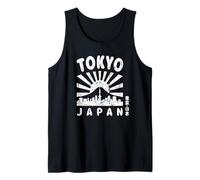 Tokyo Skyline Giappone Monte Fuji Luoghi di Interesse Skytree Kanji Souvenir Canotta