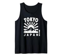 Tokyo Skyline Giappone Monte Fuji Luoghi di Interesse Skytree Kanji Souvenir Canotta